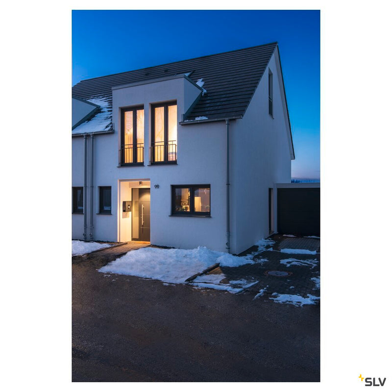 ENOLA ROUND M, outdoor LED surface-mounted ceiling light anthracite