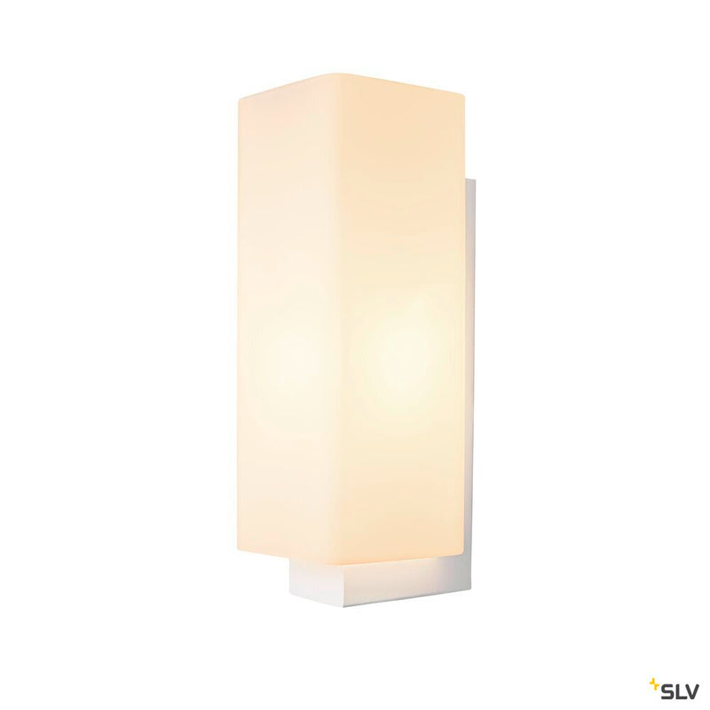 QUADRASS, indoor surface-mounted wall light, E27, white