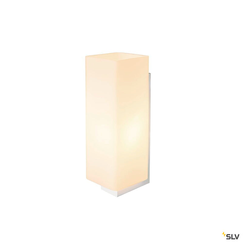 QUADRASS, indoor surface-mounted wall light, E27, white
