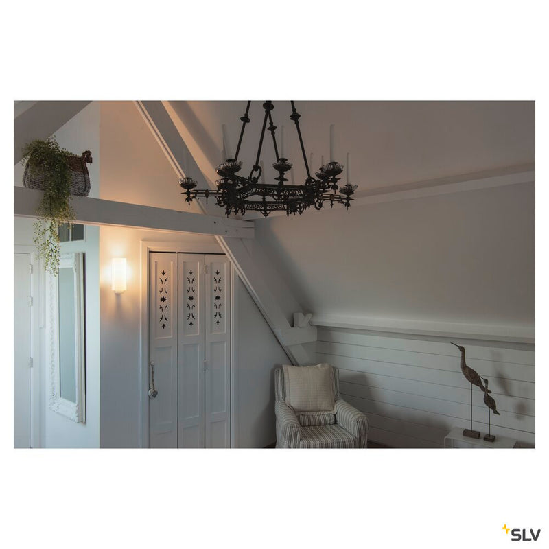 QUADRASS, indoor surface-mounted wall light, E27, white