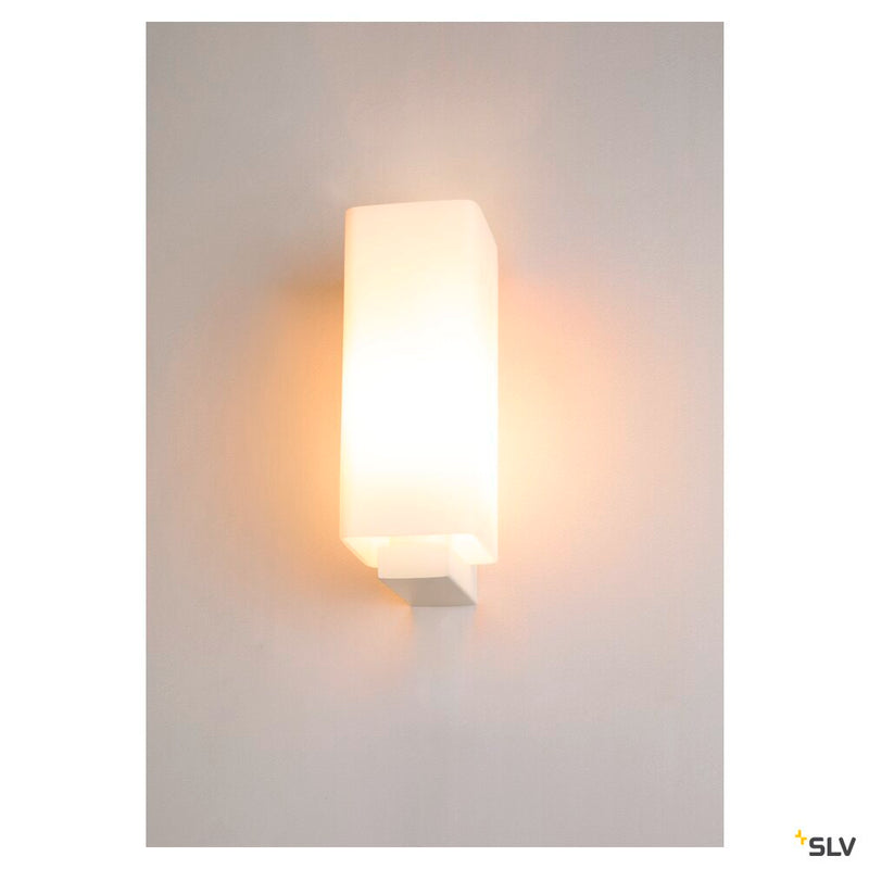 QUADRASS, indoor surface-mounted wall light, E27, white