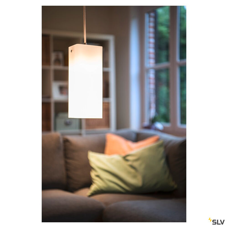 QUADRASS, Indoor pendant, E27, white