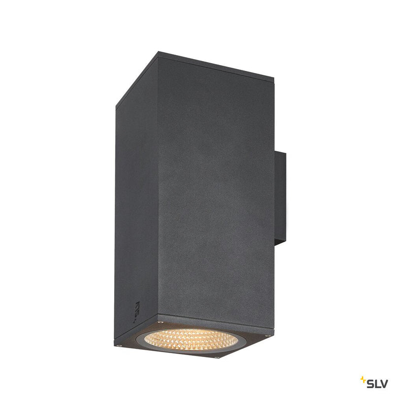 ENOLA SQUARE UP/DOWN L, outdoor LED surface-mounted wall light anthracite CCT 3000/4000K