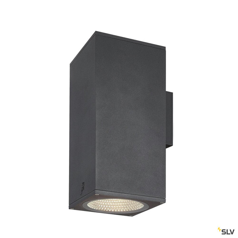 ENOLA SQUARE UP/DOWN L, outdoor LED surface-mounted wall light anthracite CCT 3000/4000K