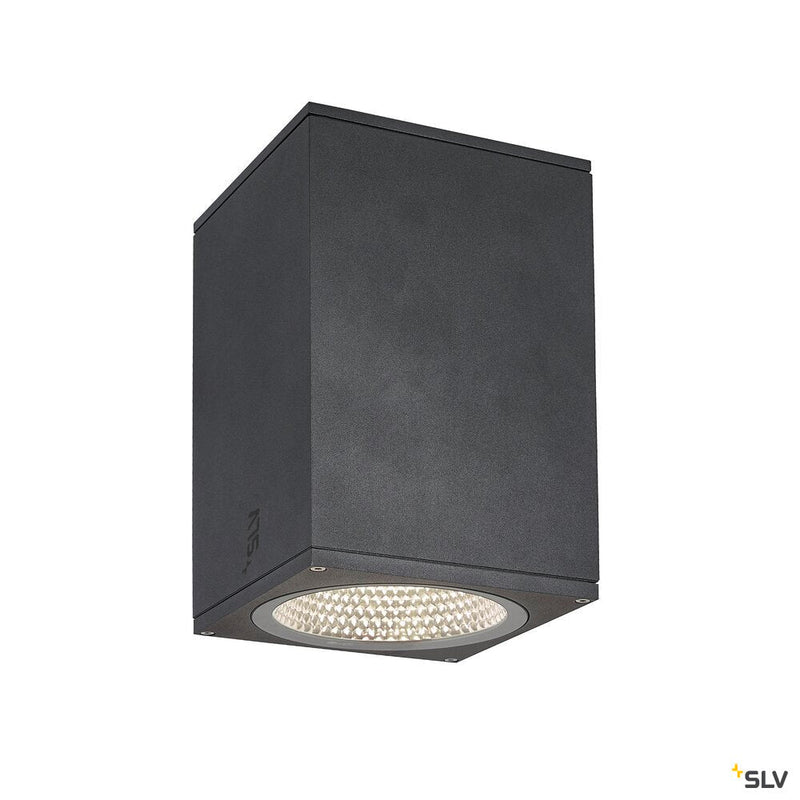 ENOLA SQUARE L, outdoor LED surface-mounted ceiling light anthracite CCT 3000/4000K