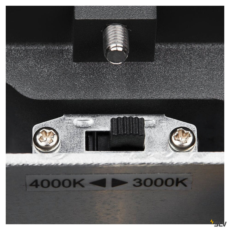 ENOLA ROUND L, single outdoor LED surface-mounted wall light anthracite CCT 3000/4000K