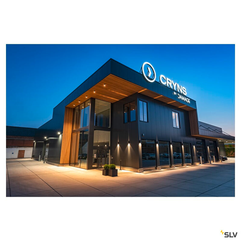 ENOLA ROUND L, outdoor LED surface-mounted ceiling light anthracite CCT 3000/4000K