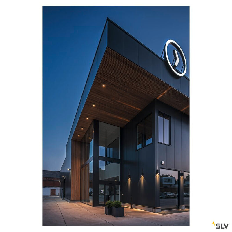 ENOLA ROUND L, outdoor LED surface-mounted ceiling light anthracite CCT 3000/4000K