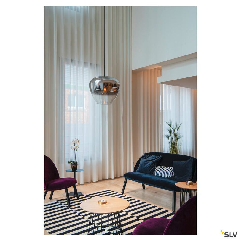 PANTILO CONVEX 40, indoor pendant E27 chrome