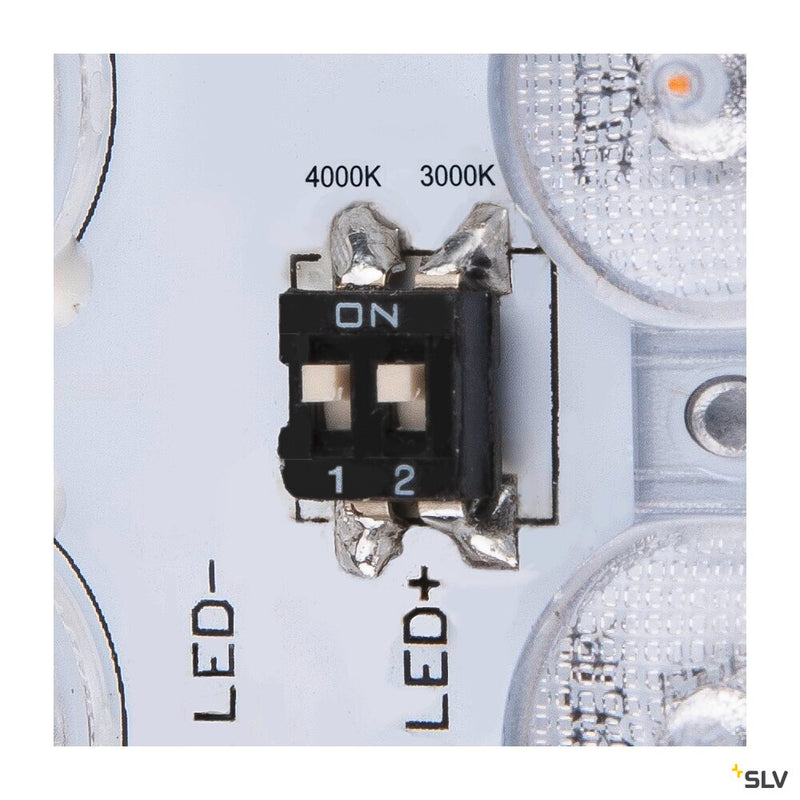 AINOS SQUARE, outdoor LED surface-mounted wall and ceiling light white CCT switch 3000/4000K