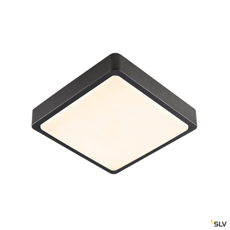 AINOS SQUARE SENSOR outdoor LED surface-mounted wall and ceiling light anthracite CCT switch 3000/4000K