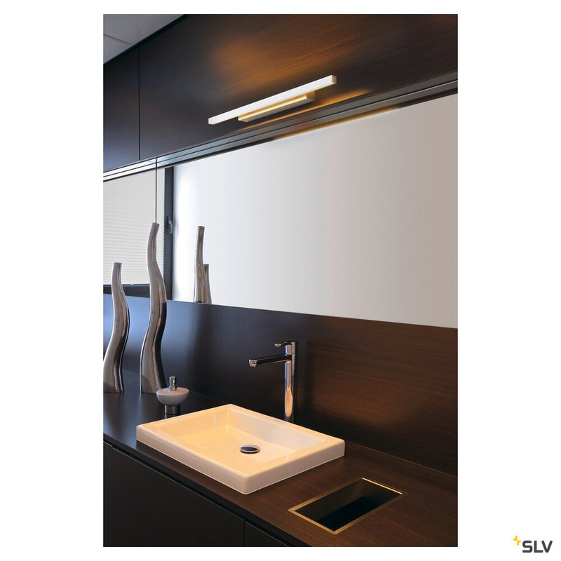 GLENOS 60, indoor LED mirror light grey CCT switch 3000&4000K