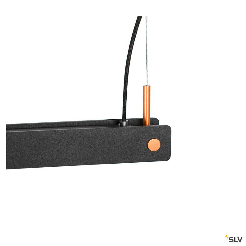 NOYA PD PHASE, Indoor LED pendant light black CCT switch 2700/3000K