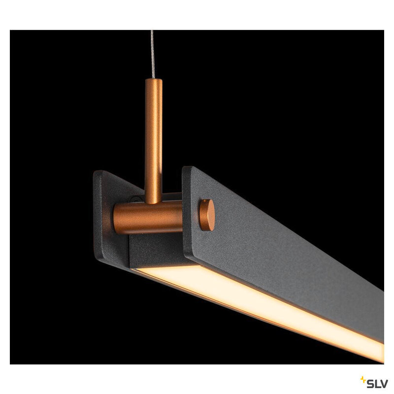 NOYA PD PHASE, Indoor LED pendant light black CCT switch 2700/3000K