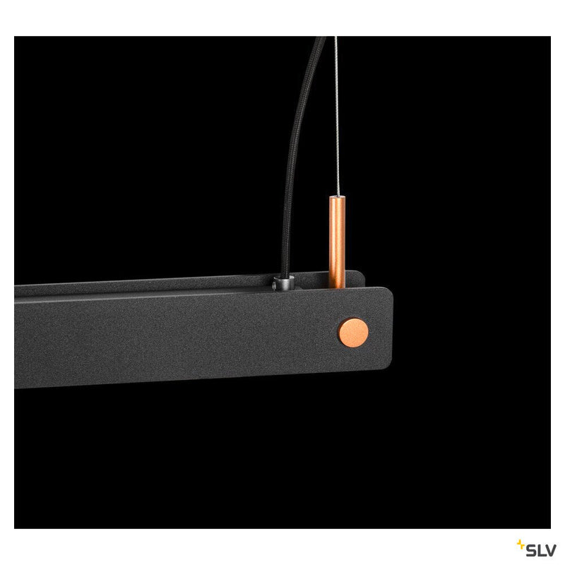 NOYA PD PHASE, Indoor LED pendant light black CCT switch 2700/3000K