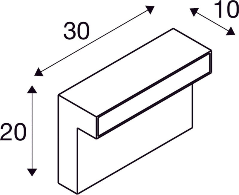 L-LINE OUT 30 FL, Outdoor LED free-standing light anthracite CCT switch 3000/4000K