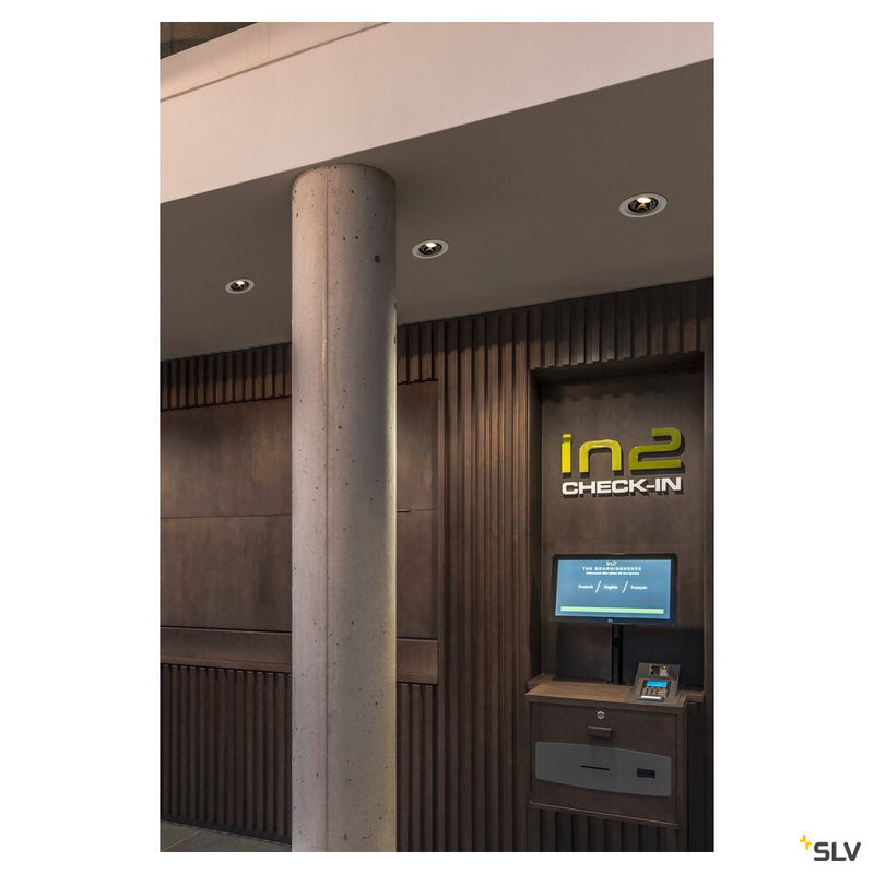 NUMINOS MOVE DL M, Indoor LED recessed ceiling light white/chrome 4000K 40° rotating and pivoting