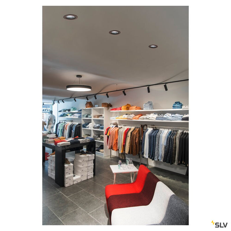 NUMINOS MOVE DL L, Indoor LED recessed ceiling light black/black 3000K 40° rotating and pivoting