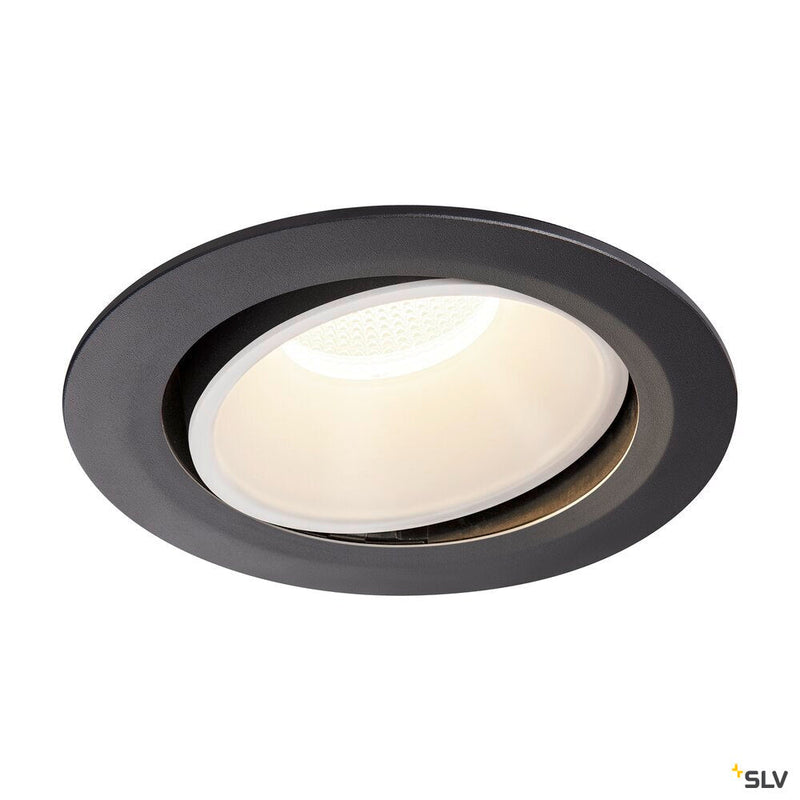 NUMINOS MOVE DL XL, Indoor LED recessed ceiling light black/white 4000K 40° rotating and pivoting