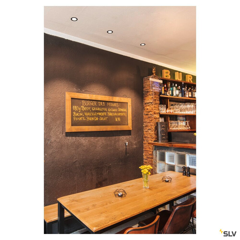 NUMINOS DL S, Indoor LED recessed ceiling light black/white 3000K 40° gimballed, rotating and pivoting, including leaf springs