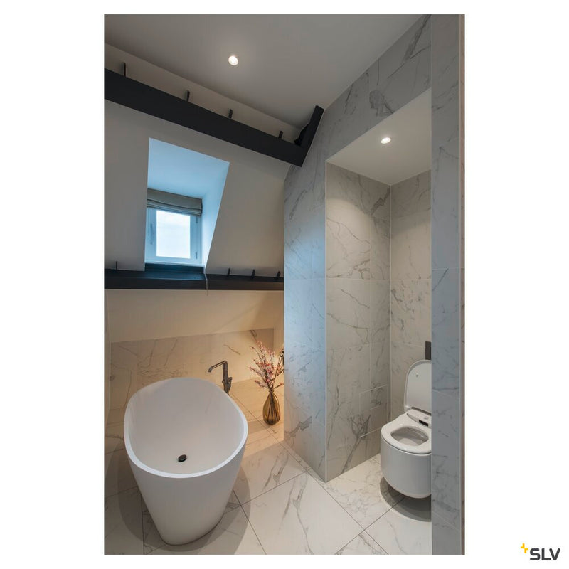 NUMINOS DL S, Indoor LED recessed ceiling light white/white 3000K 55° gimballed, rotating and pivoting, including leaf springs