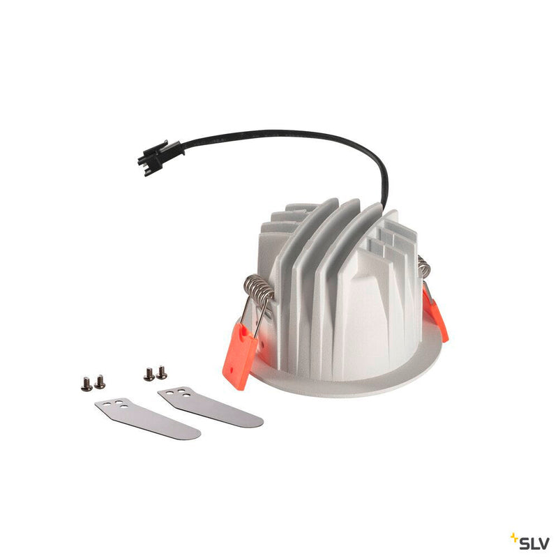 NUMINOS DL S, Indoor LED recessed ceiling light white/black 4000K 40° gimballed, rotating and pivoting, including leaf springs