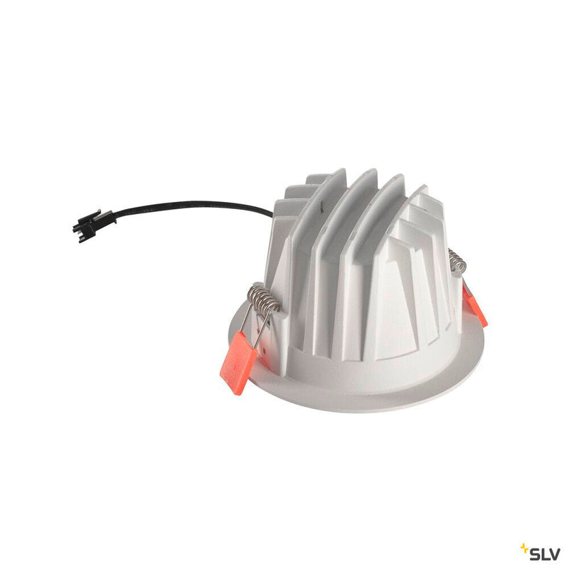 NUMINOS DL M, Indoor LED recessed ceiling light white/chrome 2700K 20°, including leaf springs