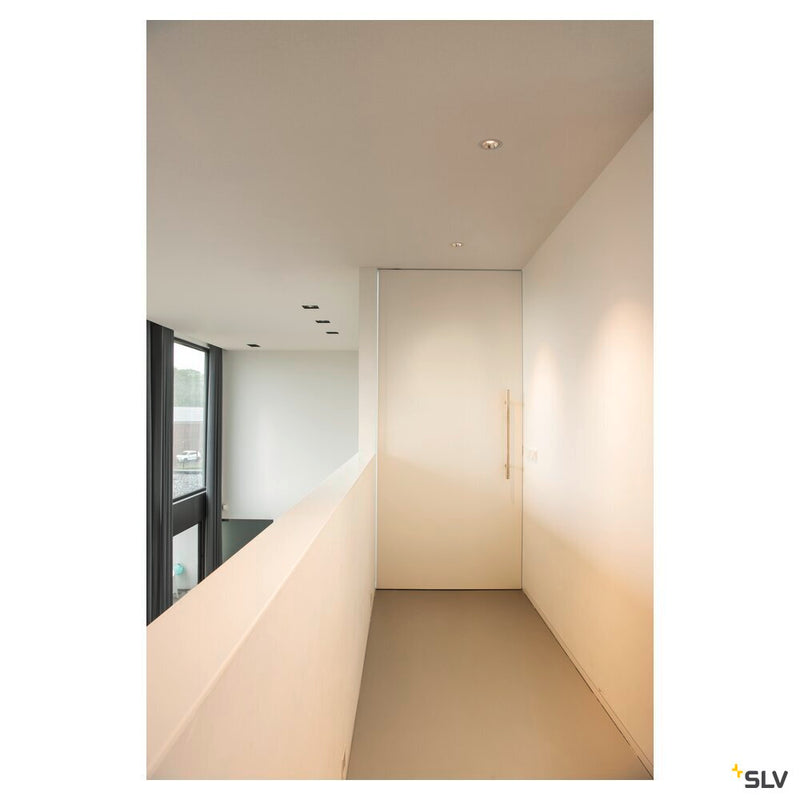 NUMINOS DL M, Indoor LED recessed ceiling light white/chrome 2700K 55°, including leaf springs