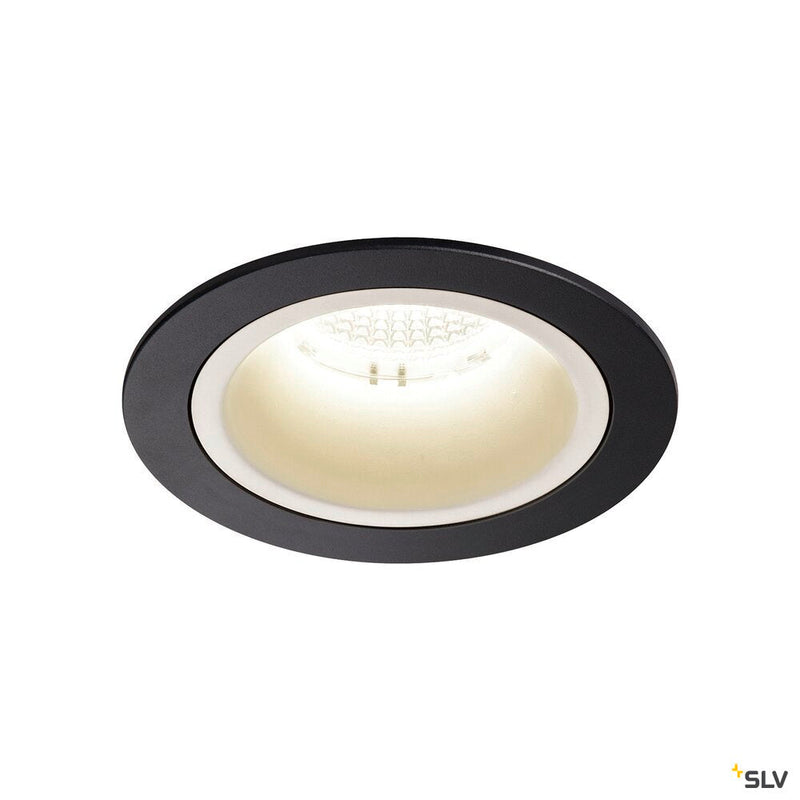 NUMINOS DL M, Indoor LED recessed ceiling light black/white 4000K 20°, including leaf springs