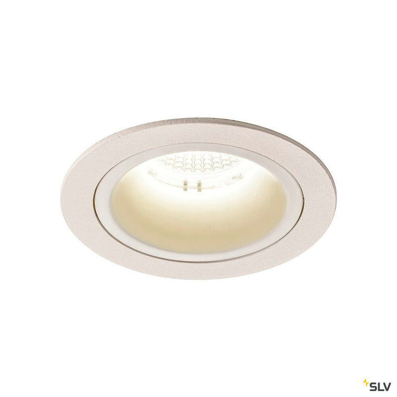 NUMINOS DL M, Indoor LED recessed ceiling light white/white 4000K 20°, including leaf springs