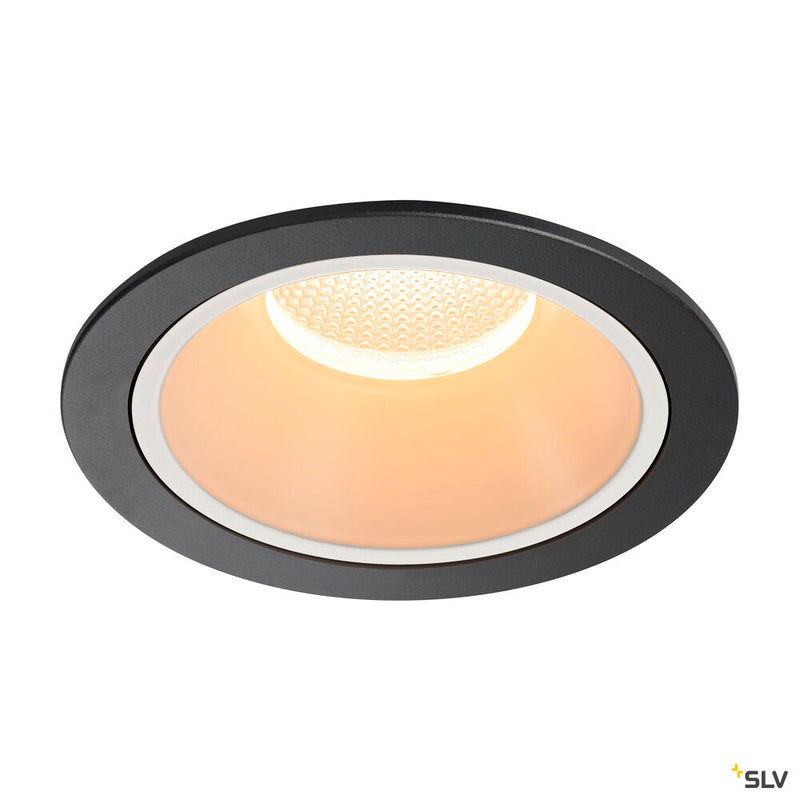 NUMINOS DL XL, Indoor LED recessed ceiling light black/white 2700K 20° gimballed, rotating and pivoting