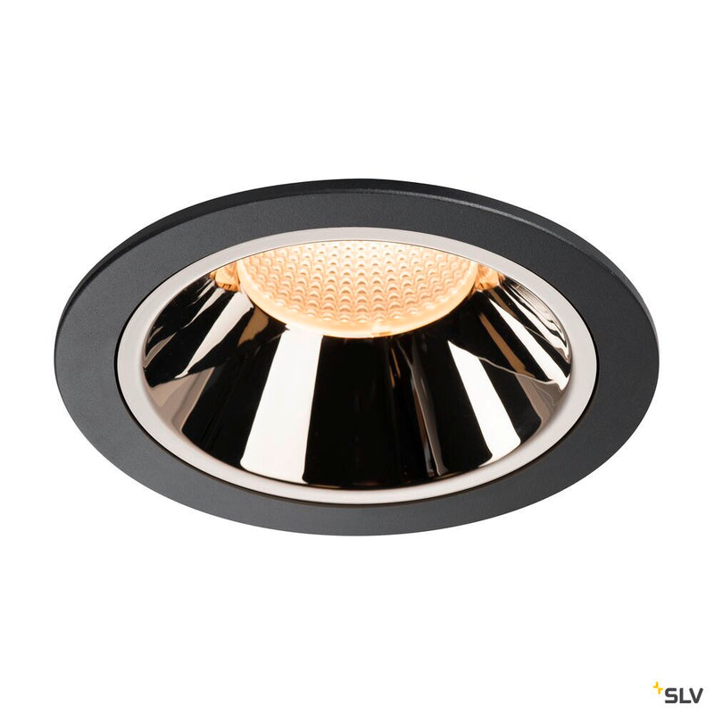 NUMINOS DL XL, Indoor LED recessed ceiling light black/white 2700K 55°