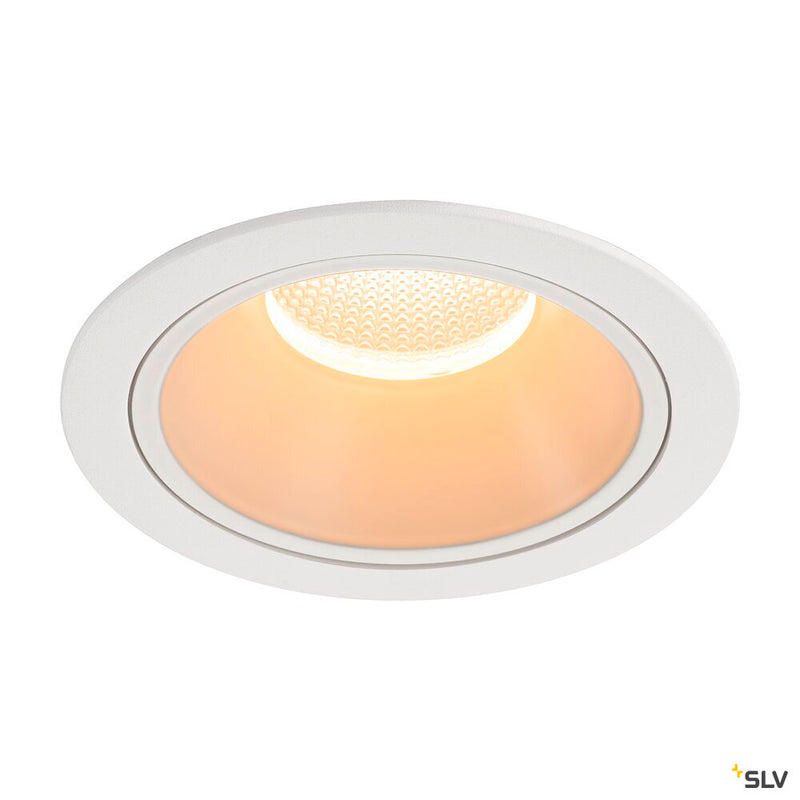 NUMINOS DL XL, Indoor LED recessed ceiling light black/white 2700K 20°
