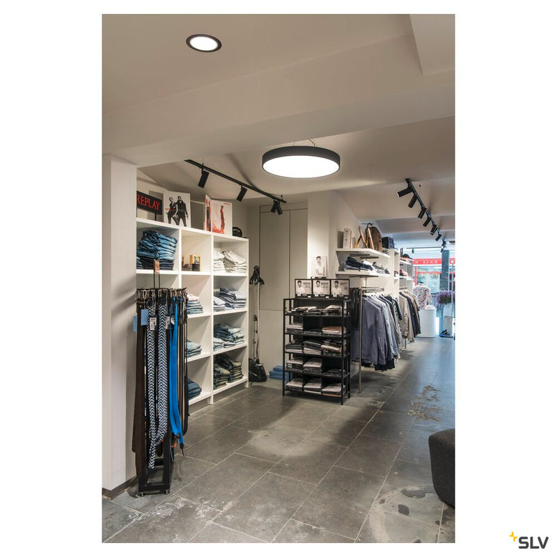 NUMINOS DL XL, Indoor LED recessed ceiling light black/white 3000K 40°