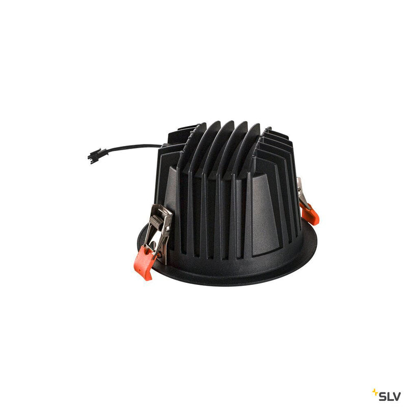 NUMINOS DL XL, Indoor LED recessed ceiling light black/black 3000K 55°