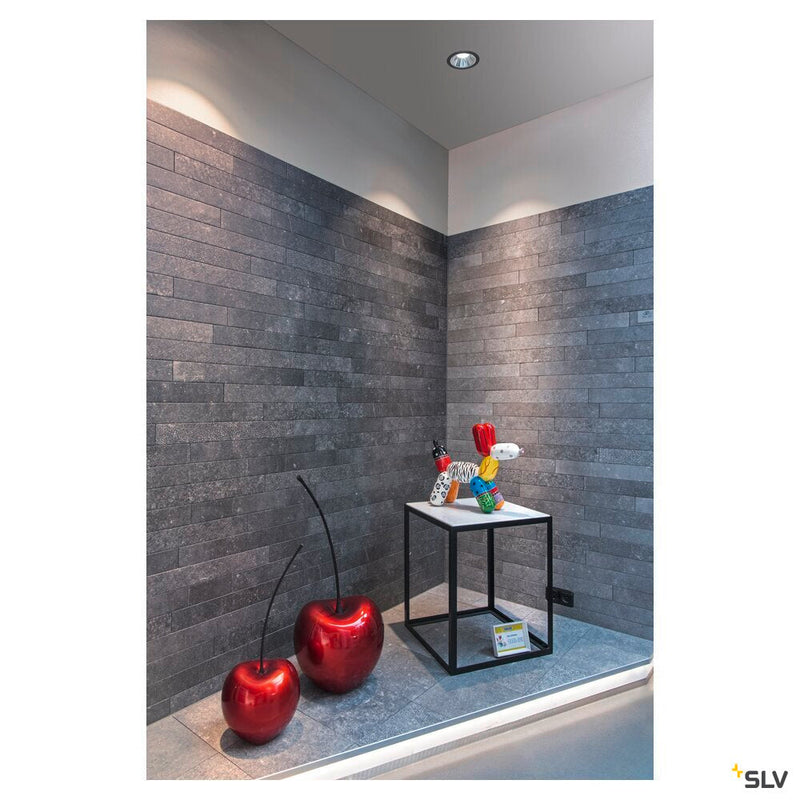 NUMINOS DL XL, Indoor LED recessed ceiling light black/chrome 4000K 40°