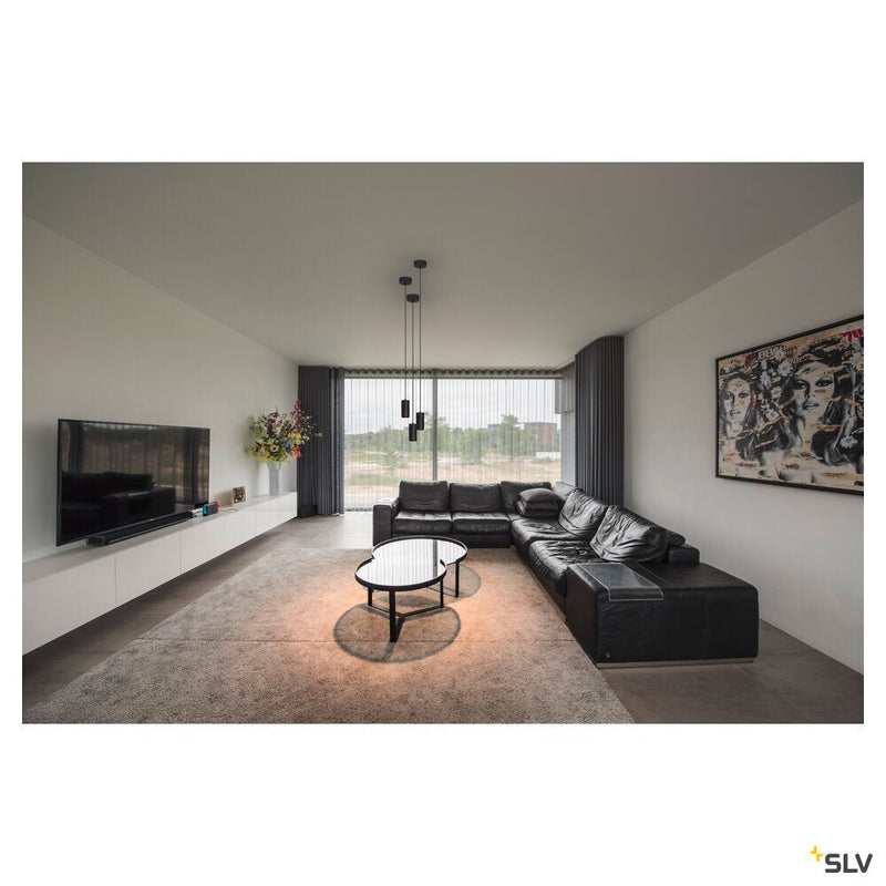 NUMINOS PD PHASE S, Indoor LED recessed ceiling light black/black 3000K 24°