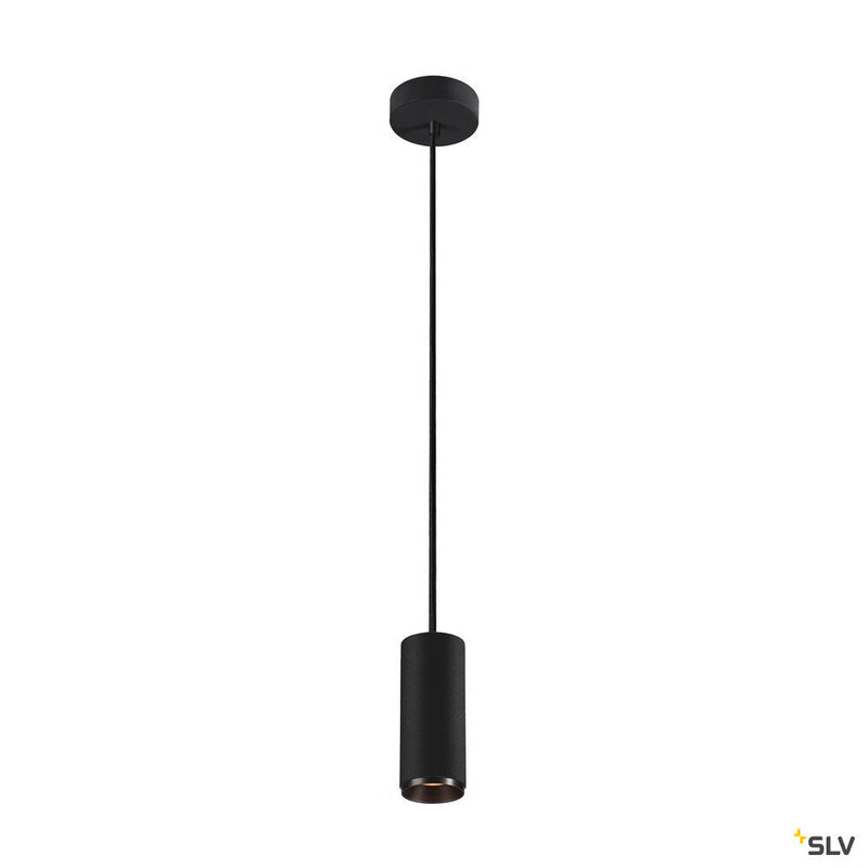 NUMINOS PD PHASE S, Indoor LED pendant light black/black 3000K 60°