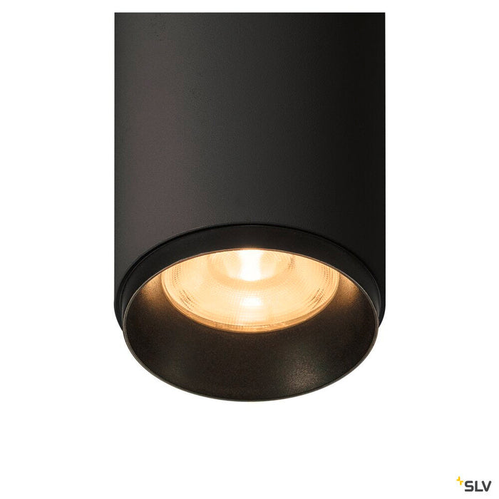 NUMINOS SPOT PHASE M, Indoor LED recessed ceiling light black/black 2700K 24°