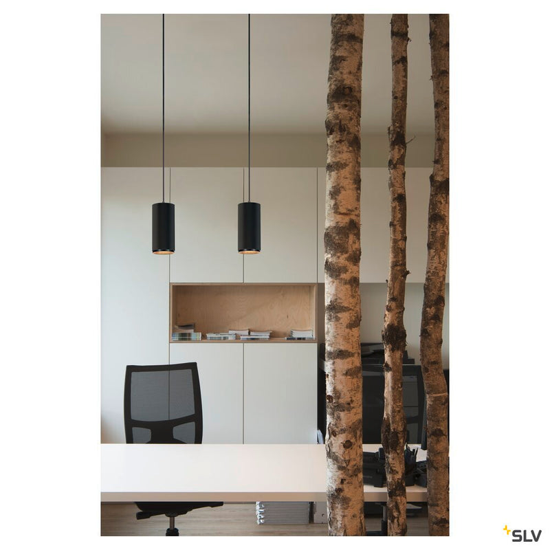 NUMINOS PD PHASE M, Indoor LED pendant light black/black 3000K 36°