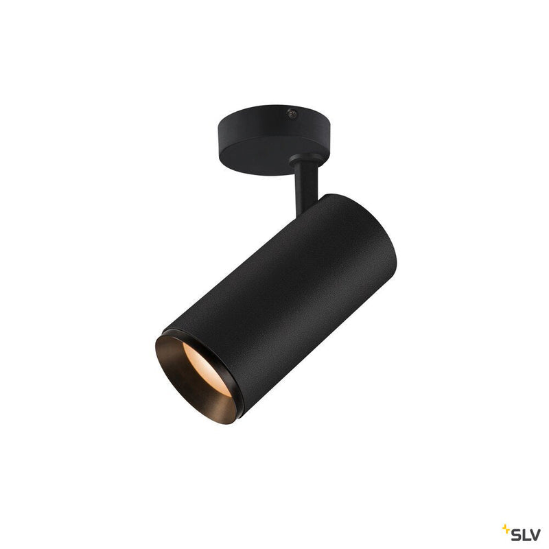 NUMINOS SPOT PHASE L, Indoor LED recessed ceiling light black/black 2700K 36°