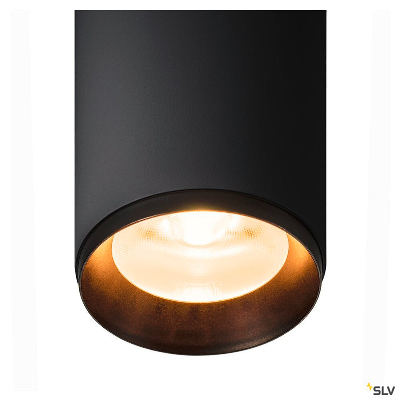 NUMINOS SPOT PHASE L, Indoor LED recessed ceiling light black/black 2700K 60°