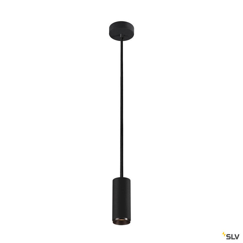 NUMINOS PD DALI S, Indoor LED pendant light black/black 3000K 24°