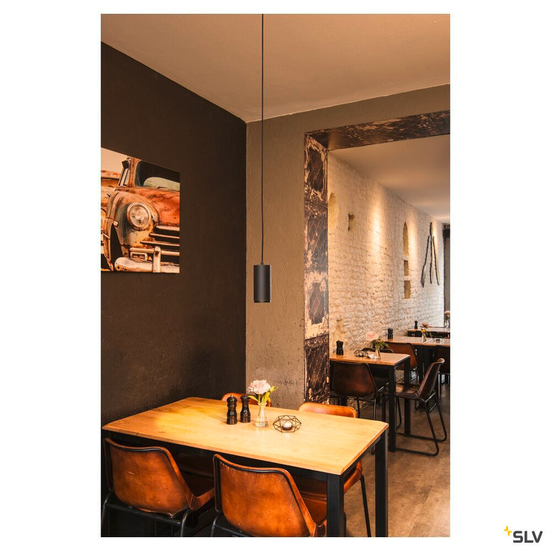 NUMINOS PD DALI M, Indoor LED pendant light black/black 2700K 36°