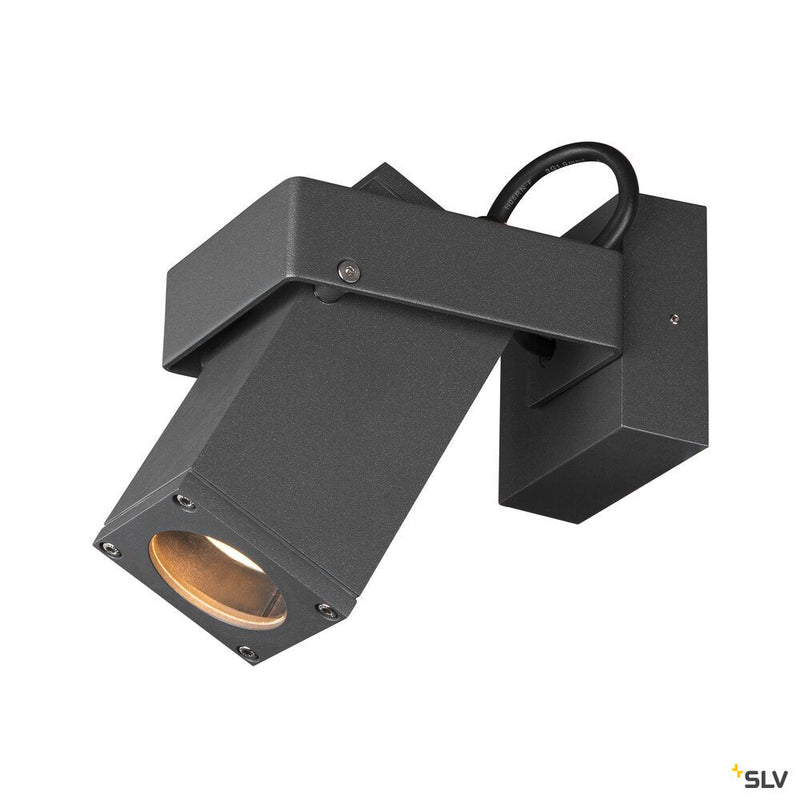 THEO BRACKET CW, outdoor wall and ceiling-mounted light QPAR51 anthracite