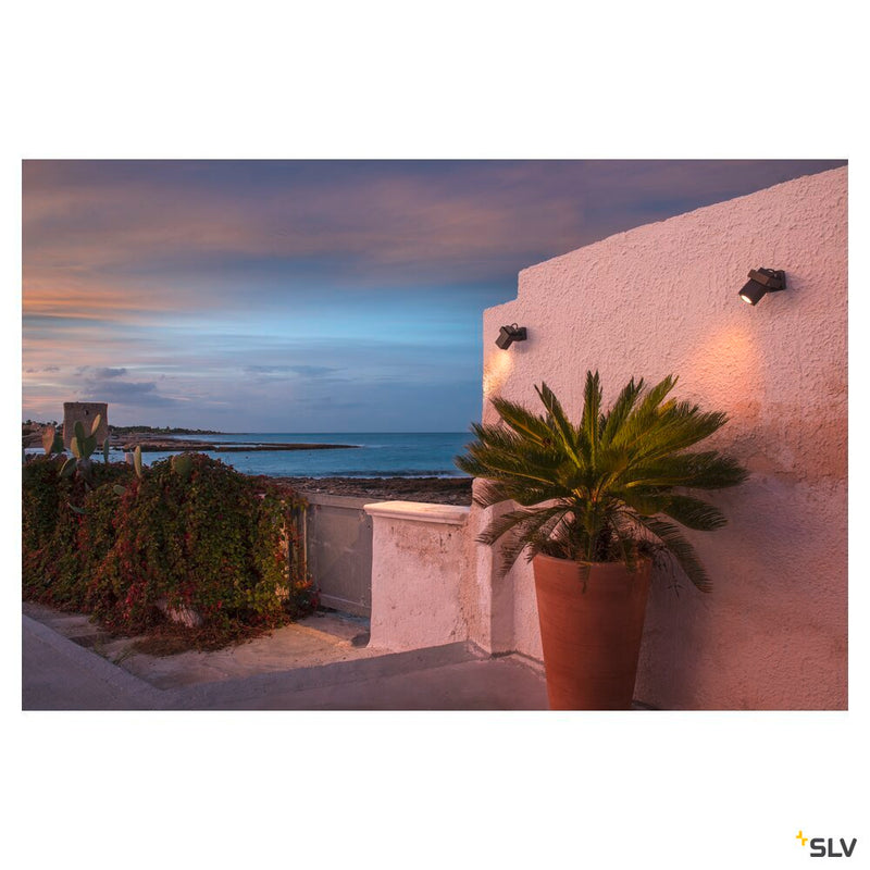 THEO BRACKET CW, outdoor wall and ceiling-mounted light QPAR51 anthracite