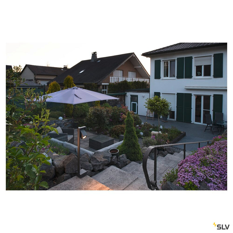 THEO BRACKET 70 FL, outdoor free-standing light QPAR51 anthracite