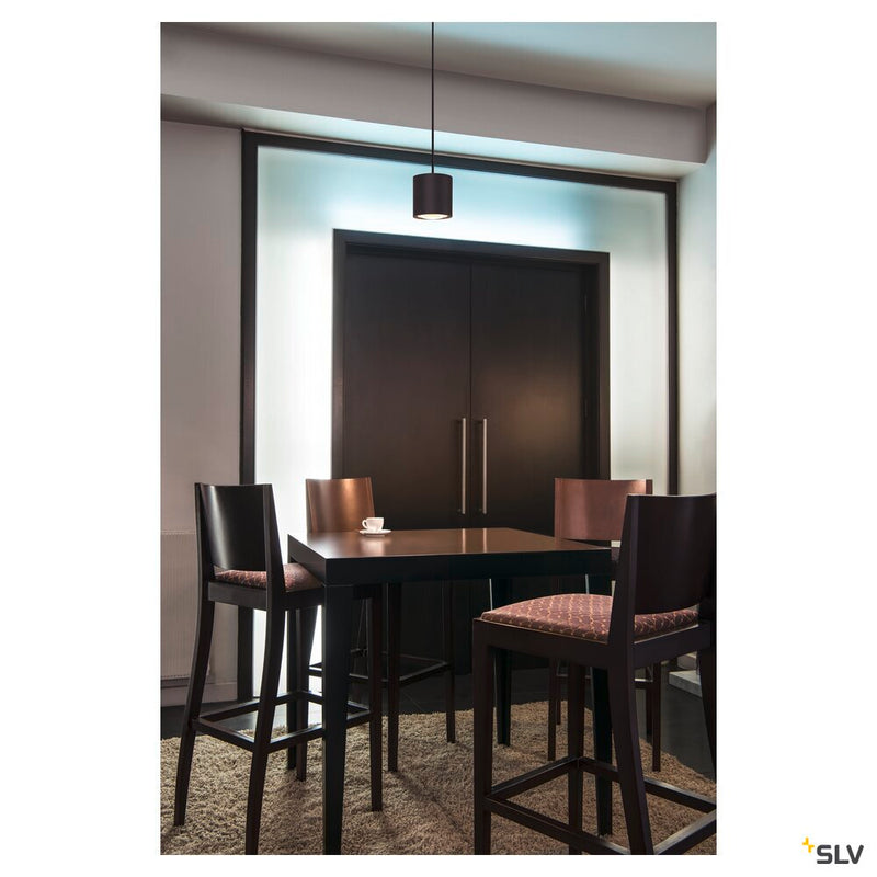 OCULUS PD, Indoor LED pendant light single black DIM-TO-WARM 2000-3000K