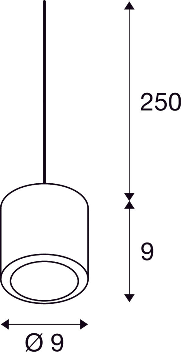 OCULUS PD, Indoor LED pendant light single white DIM-TO-WARM 2000-3000K