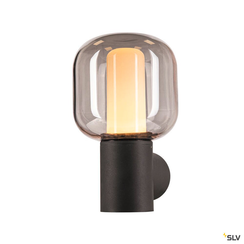 OVALISK WL, Outdoor LED ceiling-mounted light anthracite CCT switch 3000/4000K